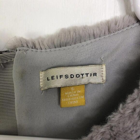 Leifsdottir Top Womens Size Small Soft Plus Short Sleeve Boxy Lined Anthro - Picture 2 of 8